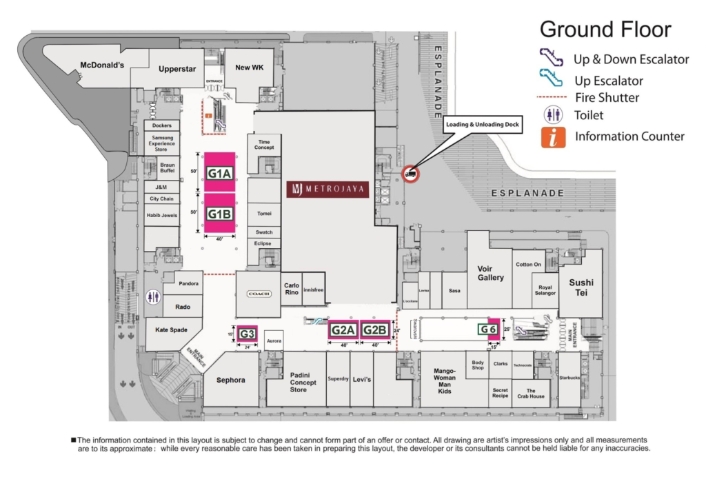 Discover the Top Event Roadshow Venues in Kota Kinabalu, Sabah 13 Ground floor retail map of Imago Mall