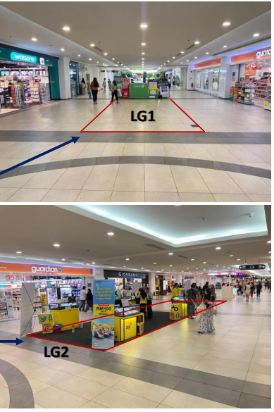 Discover the Top Event Roadshow Venues in Kota Kinabalu, Sabah 12 Lower ground level event spaces LG1 and LG2 at Imago Mall near Watsons and Guardian stores