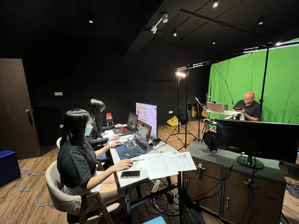 First Ever Virtual Asia Pacific Consultation of Marketplace Mindfulness 2 Behind-the-scenes at the 1st Asia Pacific Consultation on Marketplace Mindfulness production studio