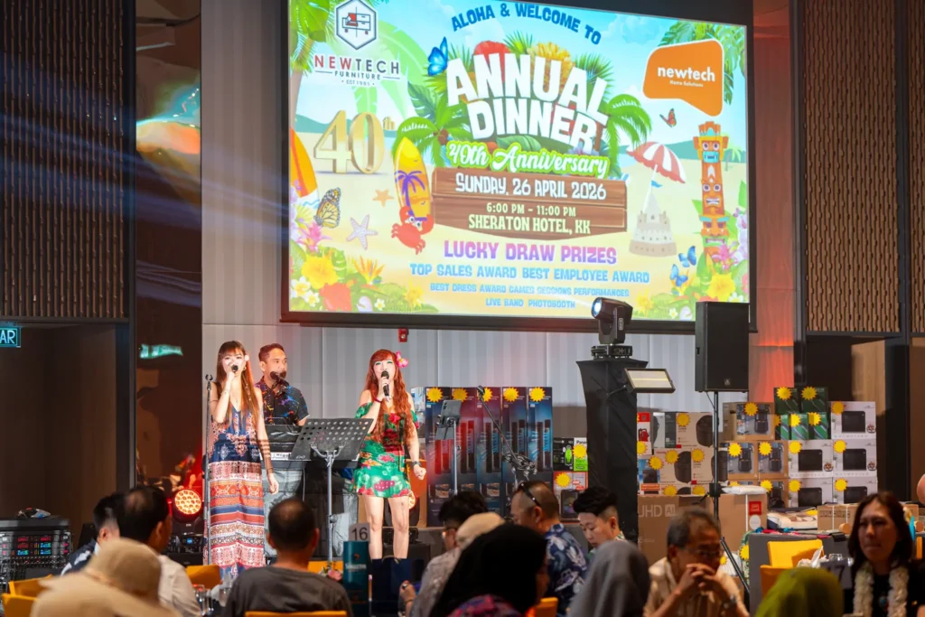 New Tech Furniture Annual Dinner – Sheraton Hotel Kota Kinabalu 3 Live band performance at Sheraton Kota Kinabalu